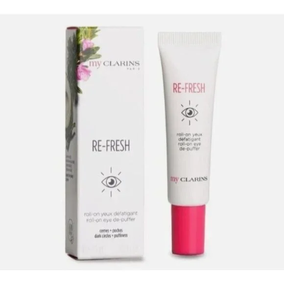 My Clarins Re-Fresh Roll-On Eye De-Puffer Eliminate Dark Circles and Fatigue - Picture 1 of 5